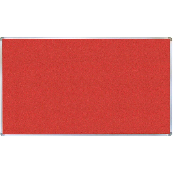 VIC Cork Bulletin Board with Euroframe Design 48"x72" Hot Salsa